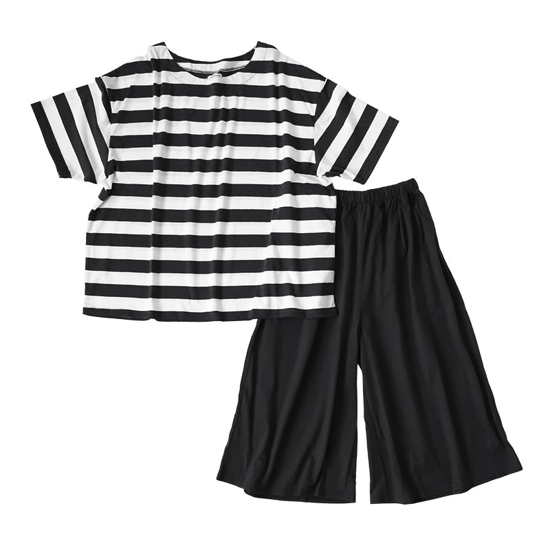 ルームウェア レディース 夏 パジャマ 半袖 部屋着 冷感 シンプル ゆったり 涼しい 上下セット M-L 婦人 セットアップ 春 秋 接触冷感 ルームウエア やわらかい (在庫限り)