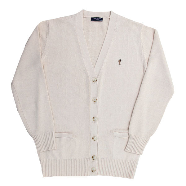 スクール カーディガン 女子 コットン 制服 ニット S~L OLIVE des OLIVE school レディース 学生 スクールカーディガン ワンポイント 綿 薄手 (送料無料) (在庫限り)