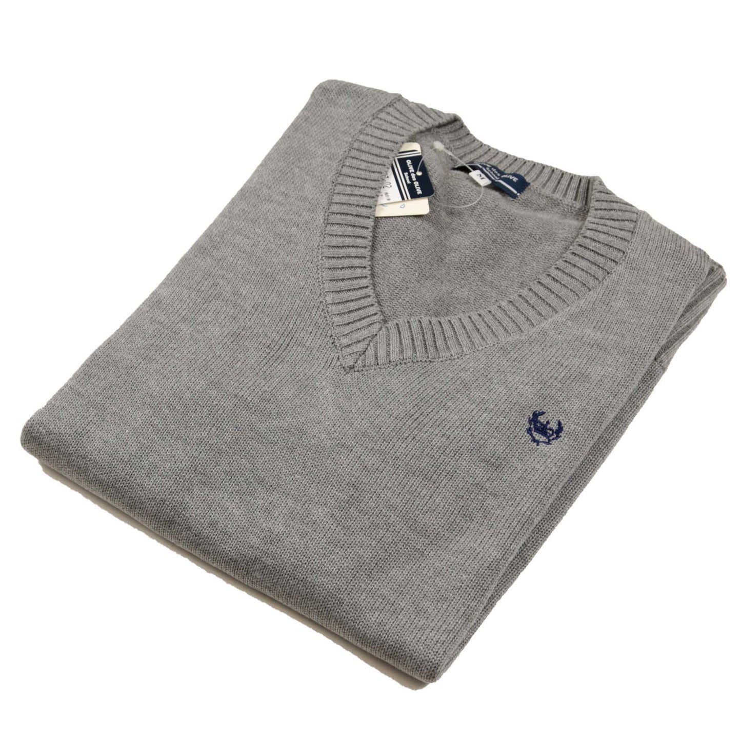 スクールセーター 女子 コットン 制服 ニット Vネック S~L OLIVE des OLIVE スクールニット 学生 女子高生 女の子 レディース 防寒 綿 ワンポイント (送料無料) (在庫限り)
