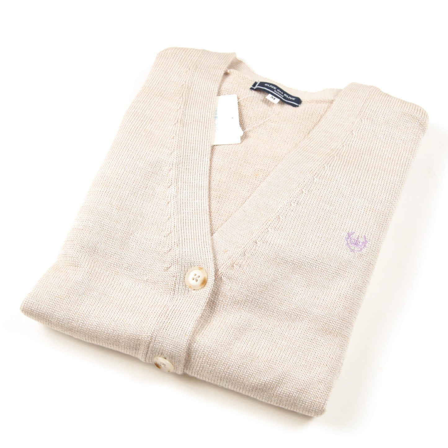 スクールカーディガン 女子 ウール 制服 ニット S~L OLIVE des OLIVE カーディガン 学生 女の子 女子高校生 スクール 冬 防寒 ワンポイント (送料無料) (在庫限り)