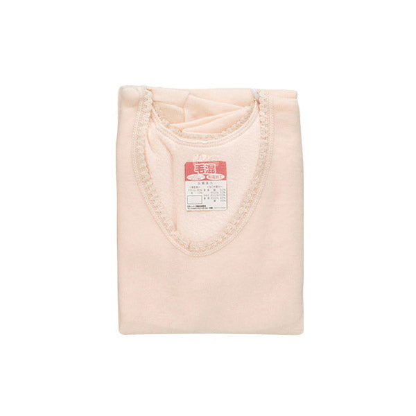 レディース インナー 肌着 長袖 M~LL (婦人 毛混 8分袖スリーマー 冬 暖かい 下着) (婦人肌着)