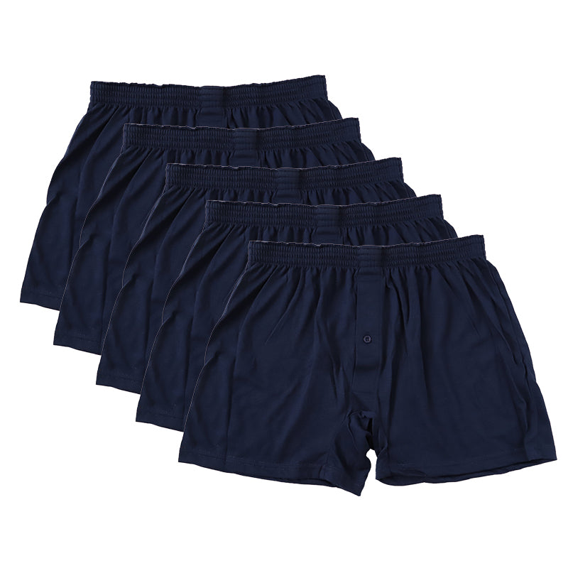 【 5枚セット 】ニットトランクス トランクス メンズ パンツ 無地 まとめ買い M~LL (下着 前あき トランクスニット 紳士下着 紳士肌着 男性 紳士 シンプル 前開き M L LL)