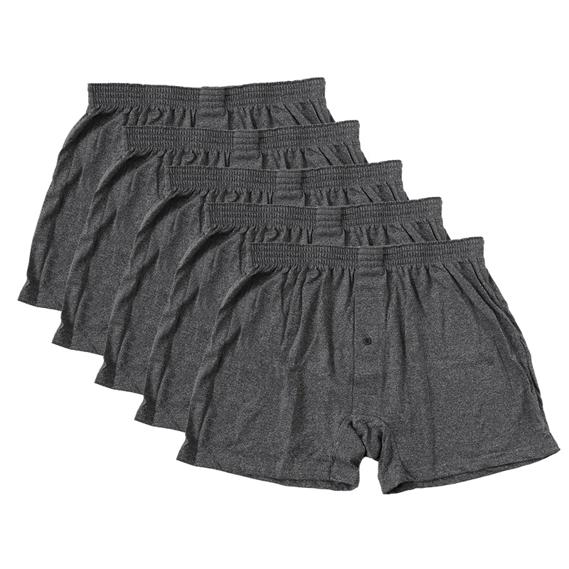 【 5枚セット 】ニットトランクス トランクス メンズ パンツ 無地 まとめ買い M~LL (下着 前あき トランクスニット 紳士下着 紳士肌着 男性 紳士 シンプル 前開き M L LL)