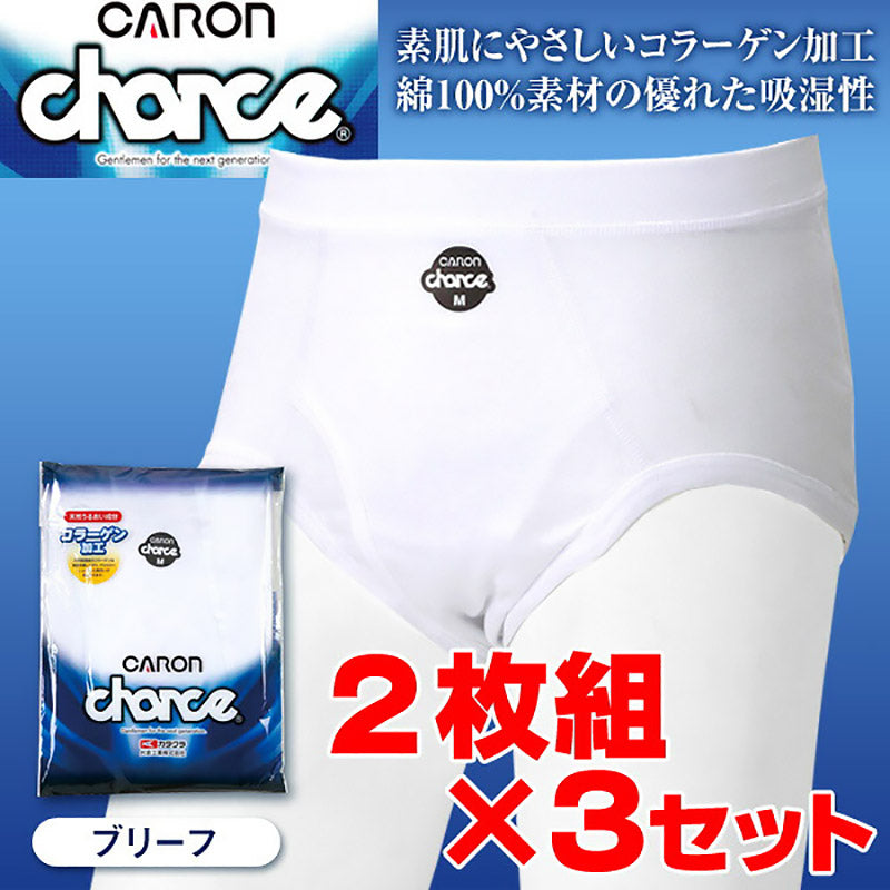 メンズ ブリーフパンツ 綿100% 下着 2枚組×3セット M~LL (ブリーフ パンツ 肌着 紳士肌着 インナー インナーウェアー 男性 紳士 CARON キャロン M L LL) (取寄せ)