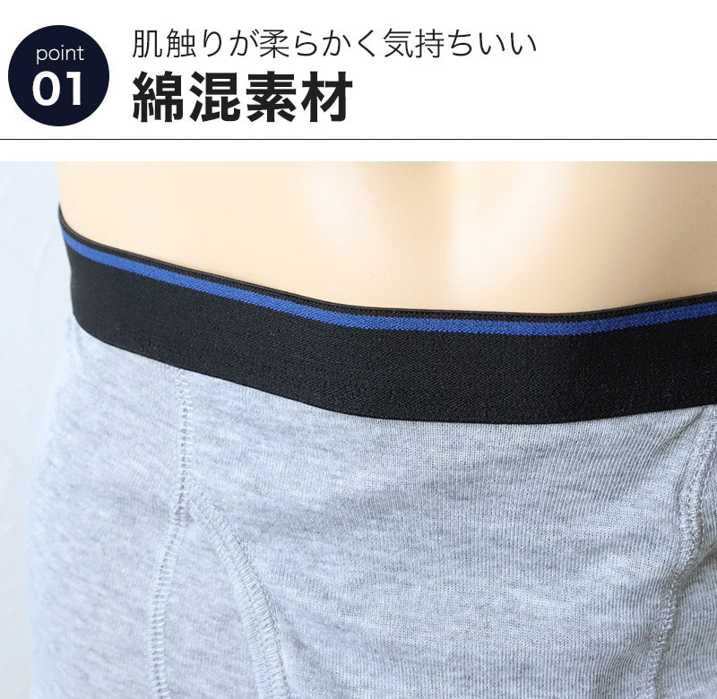 ボクサーパンツ ボクサーブリーフ メンズ インナー ボクサー 前開き 無地 M~LL (下着 パンツ 紳士下着 紳士肌着 男性 紳士 シンプル 前あき M L LL)