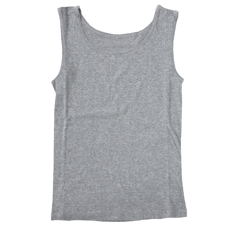 下着 タンクトップ 肌着 綿100% レディース M L LL 綿 インナー コットン 女性 無地 グレー 白 黒