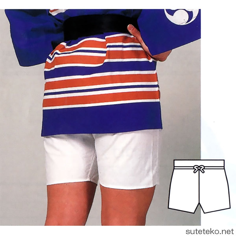 ウエストゴム式半パンツ 子供用小~大 (祭用品) (和装呉服) (取寄せ)