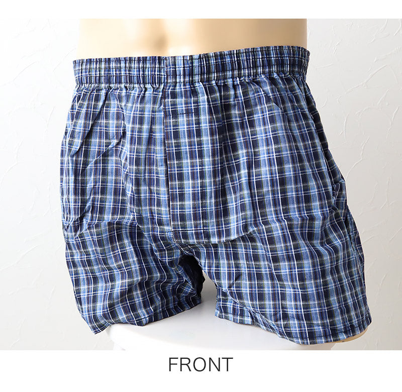 メンズ トランクス 綿100 2枚組 下着 パンツ 前開き おしゃれ かっこいい インナー M~5L 前あき 紳士 綿 大きいサイズ 3l 4l コットン セット 前あき まとめ買い 柄おまかせ