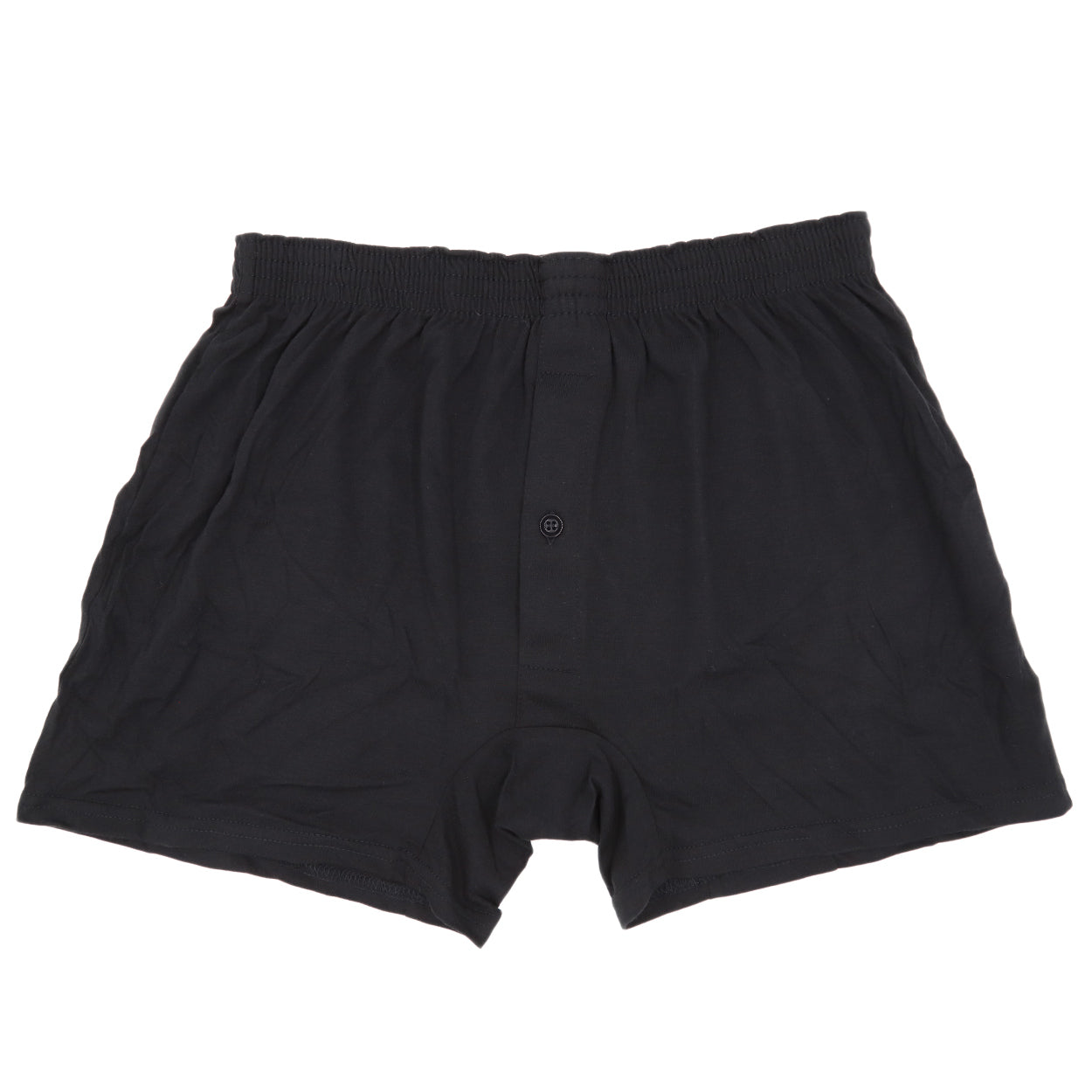 トランクス ニット メンズ 前開き 前ボタン 2枚組 セット 無地 綿素材 ポリエステル 夏にも快適 通気性 ゆったり設計で涼しい 黒 グレー ネイビー M L LL M-LL