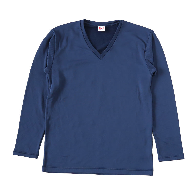 BVD 瞬暖 tシャツ vネック 長袖 M~LL v首 冬 防寒 保温 裏起毛 あったか 暖かい 下着 インナー シャツ 静電気防止 厚手 ビジネス アウトドア プレゼント ギフト