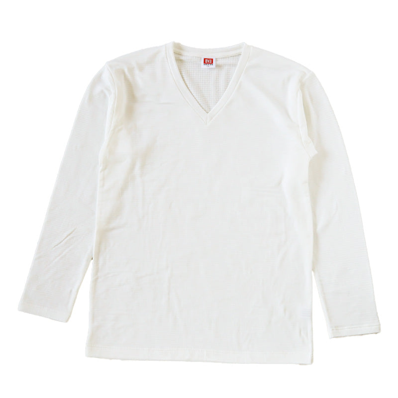 BVD 瞬暖 tシャツ vネック 長袖 M~LL v首 冬 防寒 保温 裏起毛 あったか 暖かい 下着 インナー シャツ 静電気防止 厚手 ビジネス アウトドア プレゼント ギフト