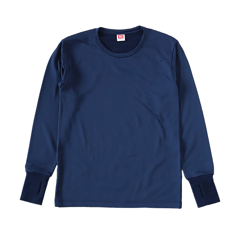 BVD 瞬暖 tシャツ クルーネック 長袖 サムホール M~LL 丸首 冬 防寒 保温 裏起毛 あったか 暖かい 下着 インナー シャツ 静電気防止 厚手 ビジネス アウトドア プレゼント ギフト