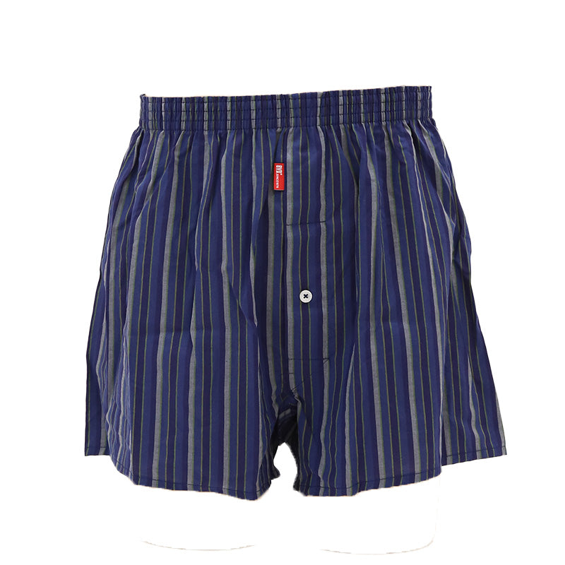 BVD トランクス 先染め メンズ 綿100% パンツ 下着 ブランド bvd 前あき M L LL 綿 男性下着 紳士 肌着 インナー 先染め チェック ストライプ ビーブイディー 男 mens 前開き 柄パンツ チェック柄 格子柄 縦じま 柄パン ガラパン