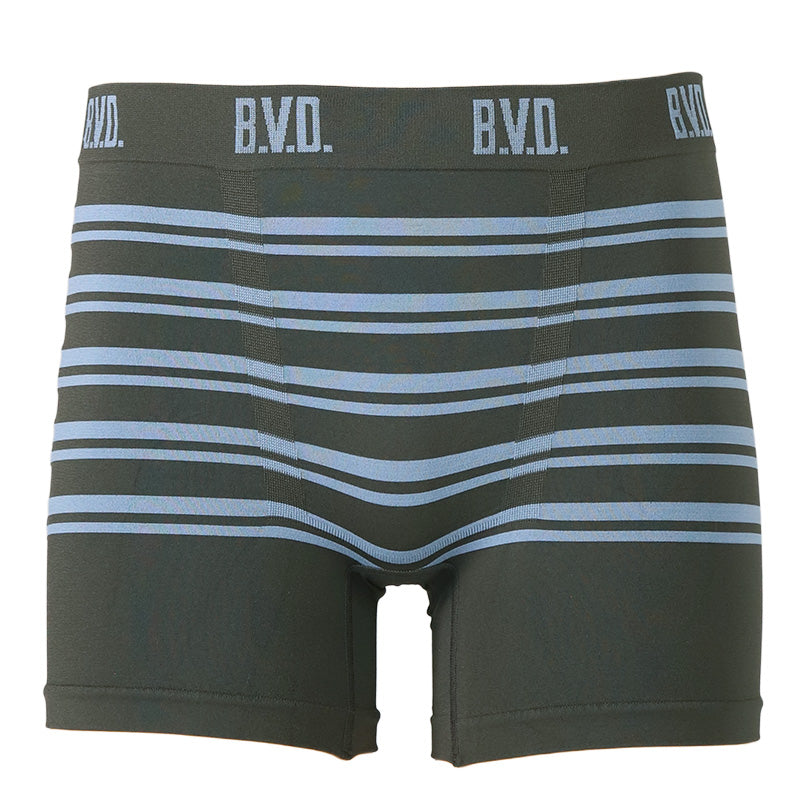 BVD ボクサーパンツ メンズ 前閉じ ボーダー M L LL 下着 アンダーウェア ボクサーブリーフ ソフトフィット サラッと 快適 通気性 吸汗 伸縮性 やわらかい 履きやすい シンプル 無地 おしゃれ デイリー立体成型 締め付けない 蒸れにくい プレゼント ギフト 父の日 誕生日