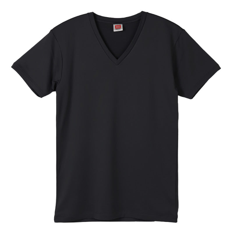BVD 瞬暖 tシャツ vネック 半袖 メンズ 裏起毛 M L LL B.V.D. v首 冬 防寒 保温 防寒 あったか 暖かい 下着 インナー シャツ 静電気防止 厚手 ストレッチ フィット 秋冬 秋 冬 暖インナー プレゼント ギフト