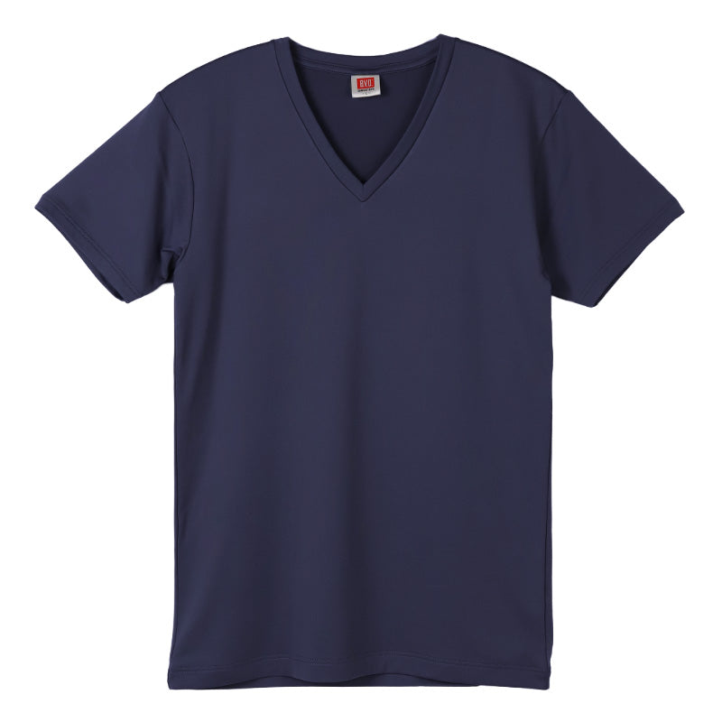 BVD 瞬暖 tシャツ vネック 半袖 メンズ 裏起毛 M L LL B.V.D. v首 冬 防寒 保温 防寒 あったか 暖かい 下着 インナー シャツ 静電気防止 厚手 ストレッチ フィット 秋冬 秋 冬 暖インナー プレゼント ギフト