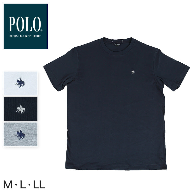 グンゼ POLO Tシャツ メンズ 綿100% M~LL (GUNZE tシャツ 半袖 シャツ 綿 下着 インナーシャツ クルーネック トップス 肌着 インナー ポロ M L LL)