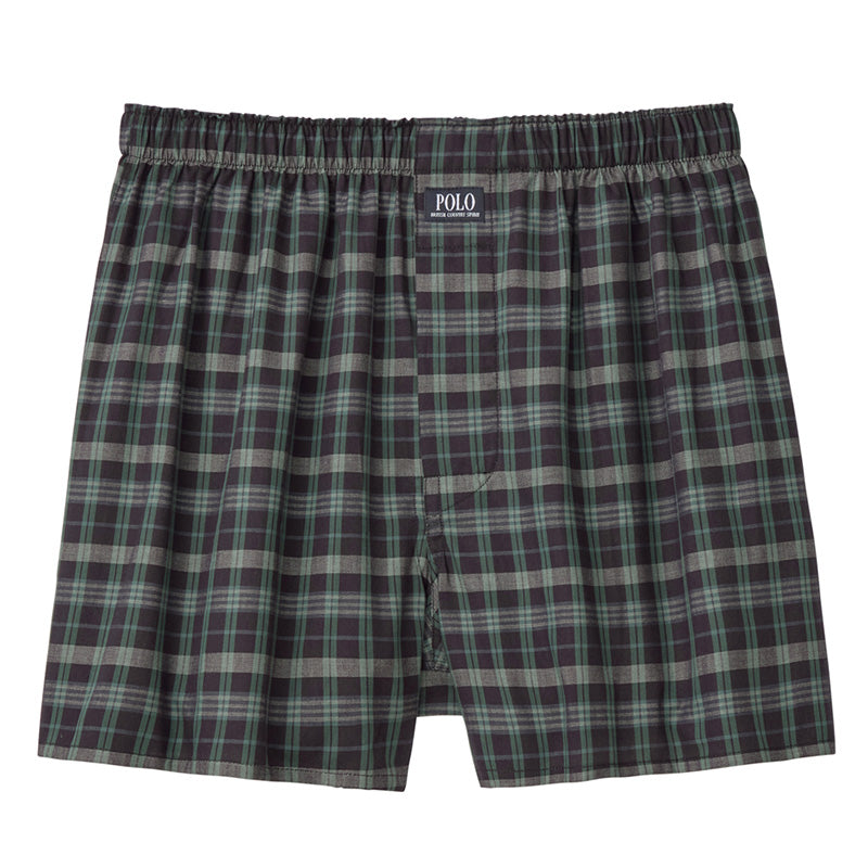 グンゼ ポロ トランクス 前あき M L LL GUNZE POLO 柄物 先染め プリント パンツ 下着 肌着 アンダーウェア インナー ゆったり リラックス ブルー 青 水色 グリーン ボーダー おしゃれ 派手