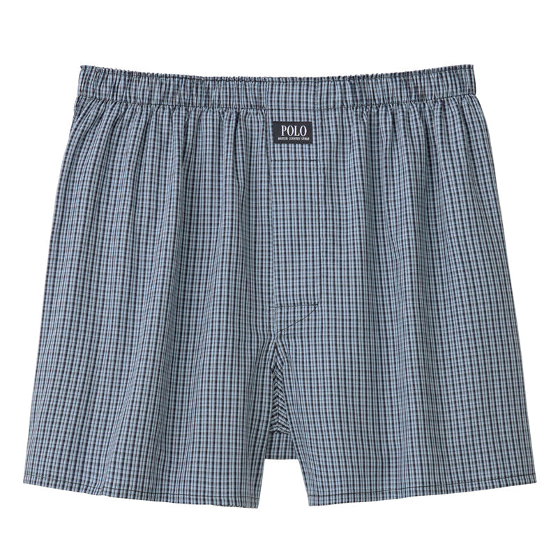 グンゼ ポロ トランクス 前あき M L LL GUNZE POLO 柄物 先染め プリント パンツ 下着 肌着 アンダーウェア インナー ゆったり リラックス ブルー 青 水色 グリーン ボーダー おしゃれ 派手