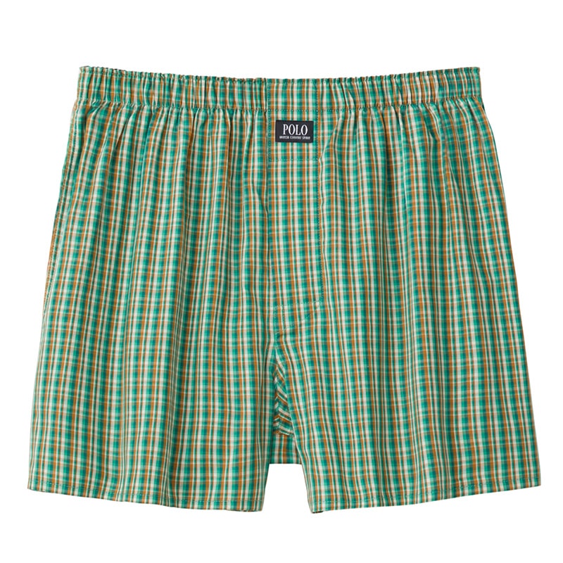 グンゼ ポロ トランクス 前あき M L LL GUNZE POLO 柄物 先染め プリント パンツ 下着 肌着 アンダーウェア インナー ゆったり リラックス ブルー 青 水色 グリーン ボーダー おしゃれ 派手