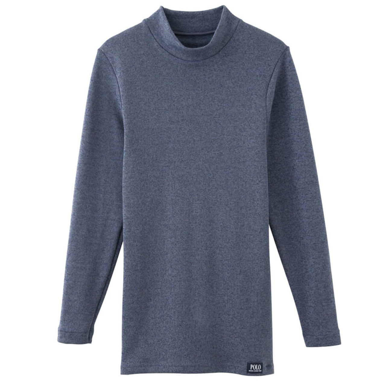 グンゼ 裏起毛 メンズ ニット長袖インナーPOLO M~LL (ハイネック M L LL おしゃれ かっこいい 黒 紺 白) (在庫限り)