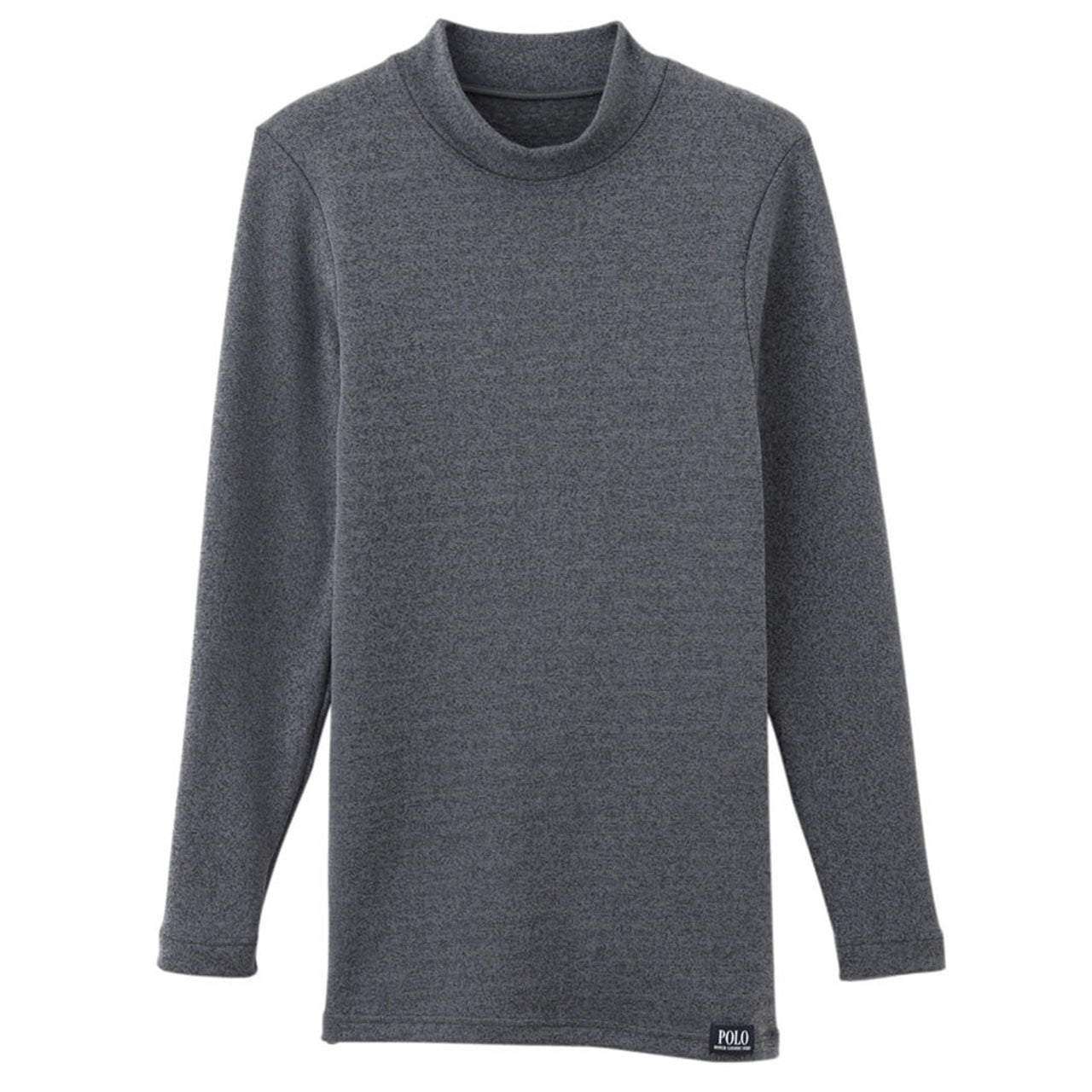グンゼ 裏起毛 メンズ ニット長袖インナーPOLO M~LL (ハイネック M L LL おしゃれ かっこいい 黒 紺 白) (在庫限り)