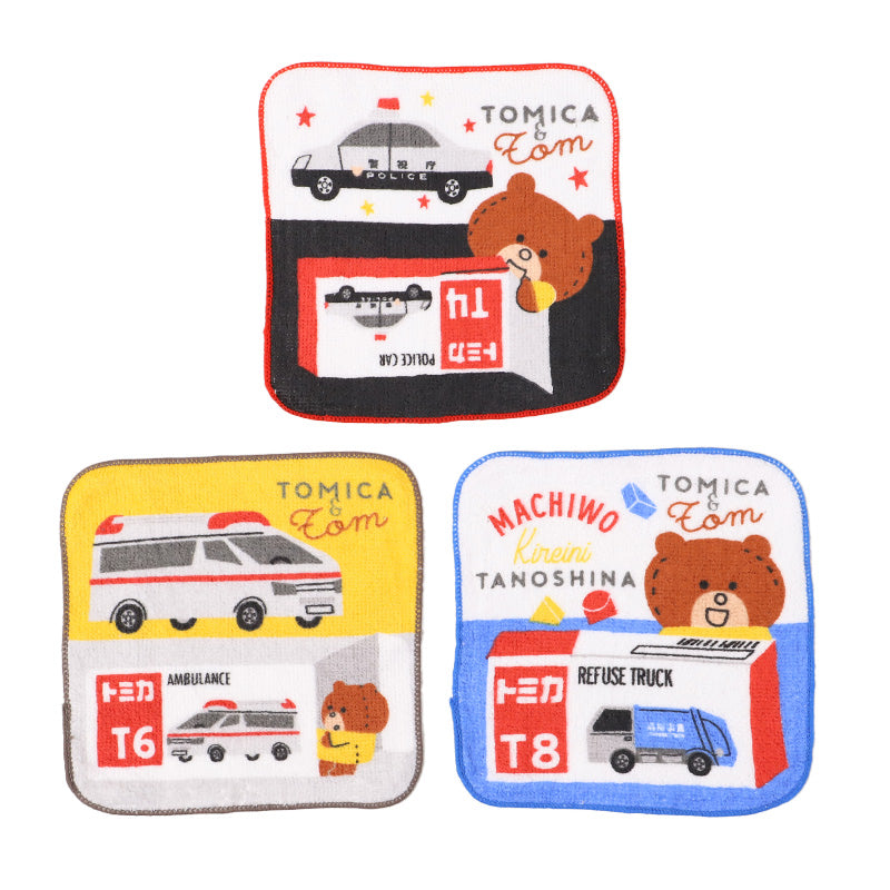 ハンドタオル ハンカチ 3枚組 キャラクター 柄違い キッズ 子供 保育園 幼稚園 小学生 小学校 約16×16cm プチハンドタオル ウォッシュタオル おしぼりタオル 3P 子供用タオル 入園 ネームタグ まとめ買い セット