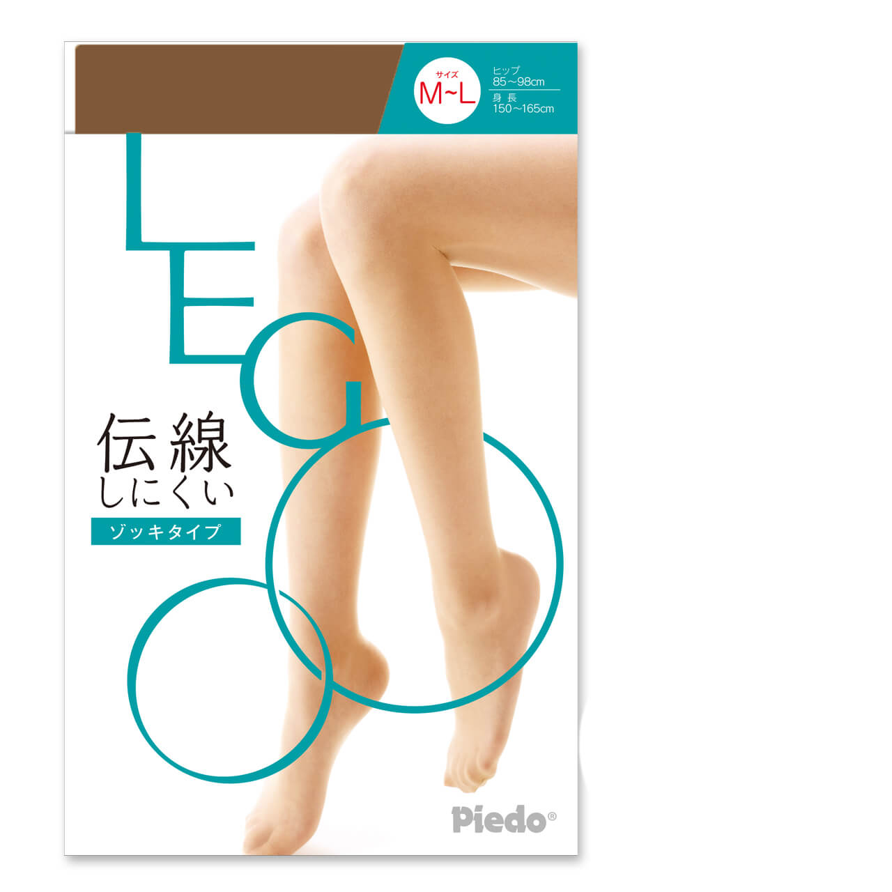 LEGOO 伝線しにくい つま先スルーゾッキパンスト M-L・L-LL (レディース 婦人 女性 レグー 日本製) (在庫限り)