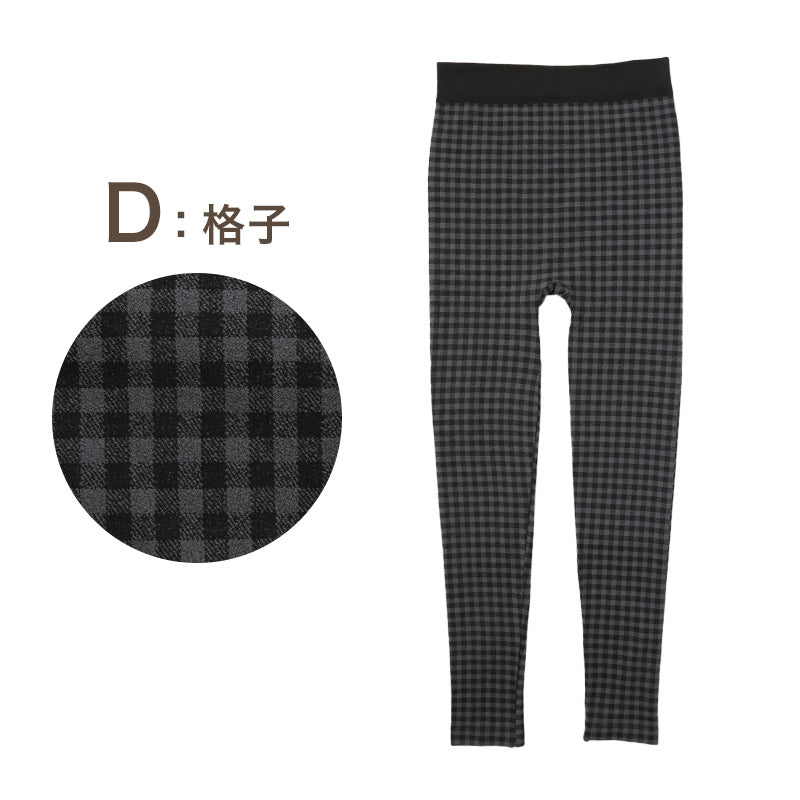 レギンス 裏起毛 レディース パンツ 10分丈 スパッツ 裏起毛レギンス ボトム M-L L-LL 冬 暖かい あったか 長ズボン 柄 防寒 ボトムス