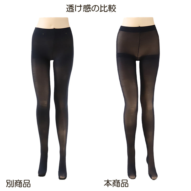タイツ レディース 30デニール 薄手 2足組 S-M~L-LL シアータイツ 女性 秋 春 ストッキング 黒 ベージュ 肌色 キレイに透ける (在庫限り)
