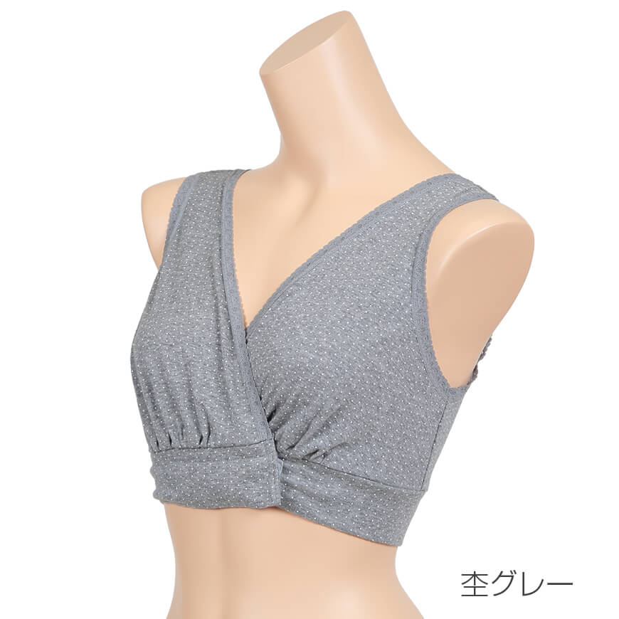 授乳ブラ ノンワイヤー ローズマダム 綿100% アンダーオープン M~LL (マジックテープ マタニティブラ 妊婦 妊娠 出産 綿 コットン 産前 産後 下着 インナー ブラジャー M L LL)