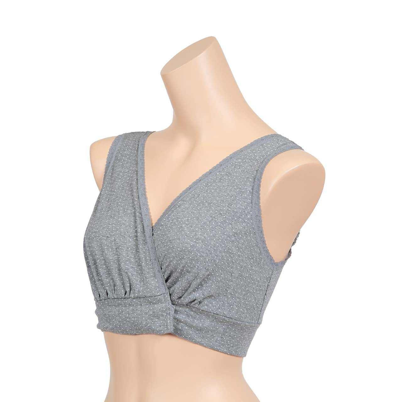 授乳ブラ ノンワイヤー ローズマダム 綿100% アンダーオープン M~LL (マジックテープ マタニティブラ 妊婦 妊娠 出産 綿 コットン 産前 産後 下着 インナー ブラジャー M L LL)