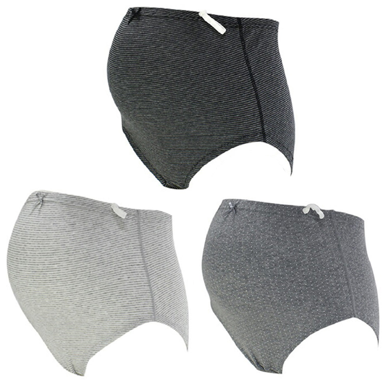 マタニティ ショーツ 3枚組 セット 綿100% 産前 パンツ 下着 M-L・L-LL (綿 コットン 妊婦 インナー 出産準備 M L LL)