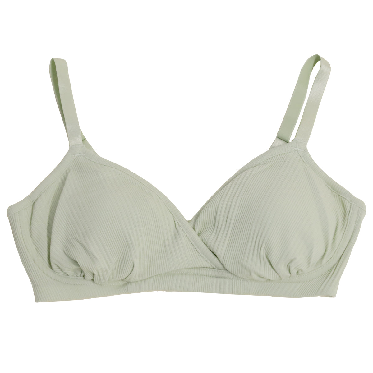 授乳ブラ マタニティブラ かわいい 産前 産後 カップ裏綿100% クロスオープン 締め付けない シンプル M・L (マタニティー 授乳ブラジャー ノンワイヤー インナー 下着 妊娠 妊婦 ローズマダム ランダムリブ)