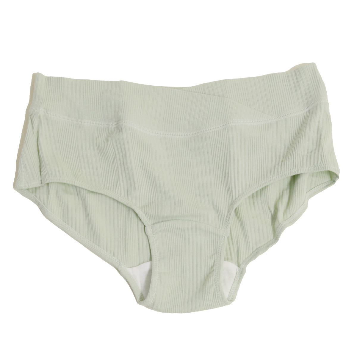 マタニティ ショーツ 浅ばき パンツ 下着 産前 産後 M・L (マタニティー 妊婦 インナー 綿混 ローライズ 出産準備 ランダムリブ)