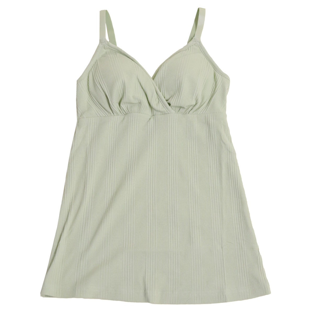 授乳キャミソール マタニティ ブラトップ かわいい 産前 産後 カップ裏綿100% クロスオープン 締め付けない シンプル M・L (マタニティー 出産準備 カップ付き インナー 下着 妊娠 妊婦 ローズマダム ランダムリブ) (在庫限り)