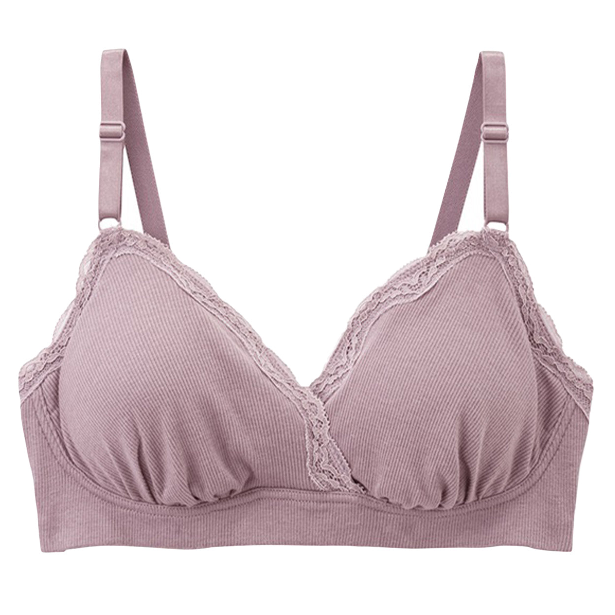 授乳ブラ マタニティ 産前 産後 ブラジャー カップ付き 下着 インナー カシュクール クロスオープン M~LL 出産準備 ワイヤーなし 4段階ホック マタニティウェア マタニティ服 ローズマダム おしゃれ