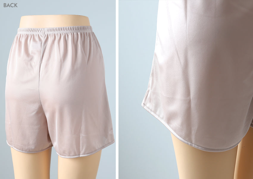 フレアパンツ ペチコート パンツ ペチパンツ M~LL (透けない 静電気防止 シンプル 無地 下着 レディース インナー ランジェリー)