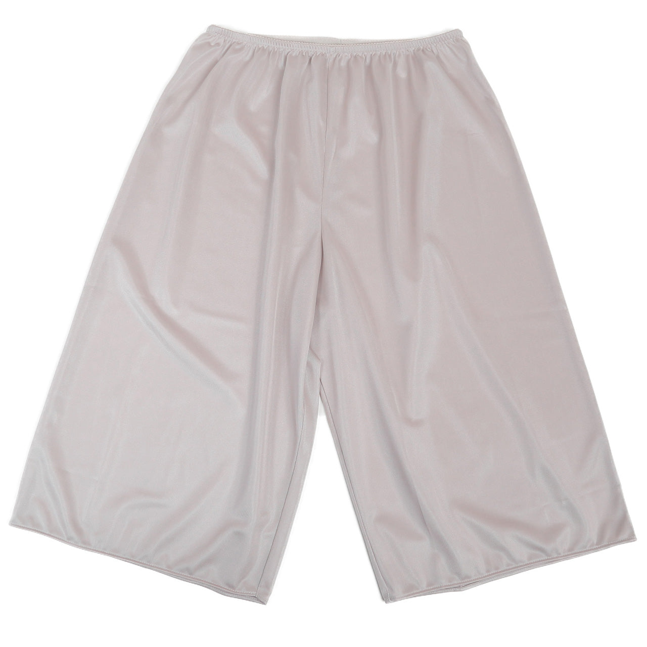 ペチコート パンツ ペチパンツ 透け防止 透けない M55~LL55 (キュロット フレアパンツ ひざ丈 レディース インナー ランジェリー ガウチョ ワイドパンツ 裏地 ベージュ 黒)