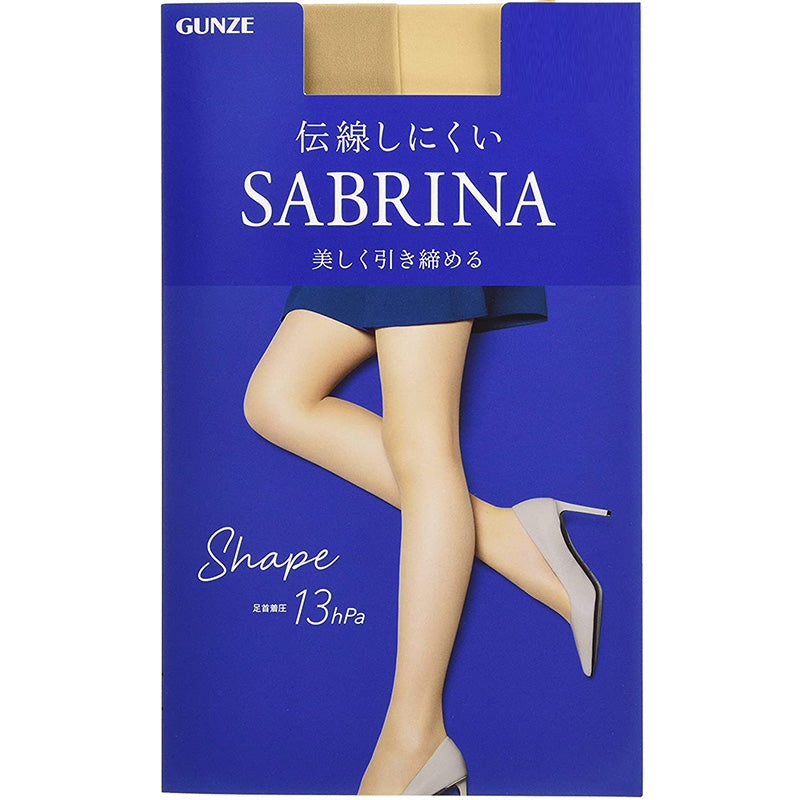 グンゼ サブリナ 着圧ストッキング 足首13hPa レディース S-M~L-LL (締め付けない 伝線しにくい 長時間 楽 ズレ落ち マチ付き 引き締め パンスト)