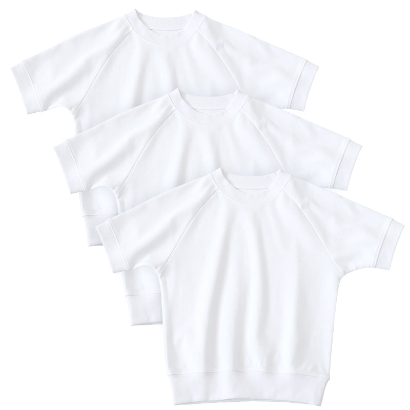 【3枚セット】小学校 体操服 半袖 110~160cm (半袖体操服 小学生 男子 女子 半そで 体操着 運動着 白 スクール 子供 子ども キッズ) (送料無料)