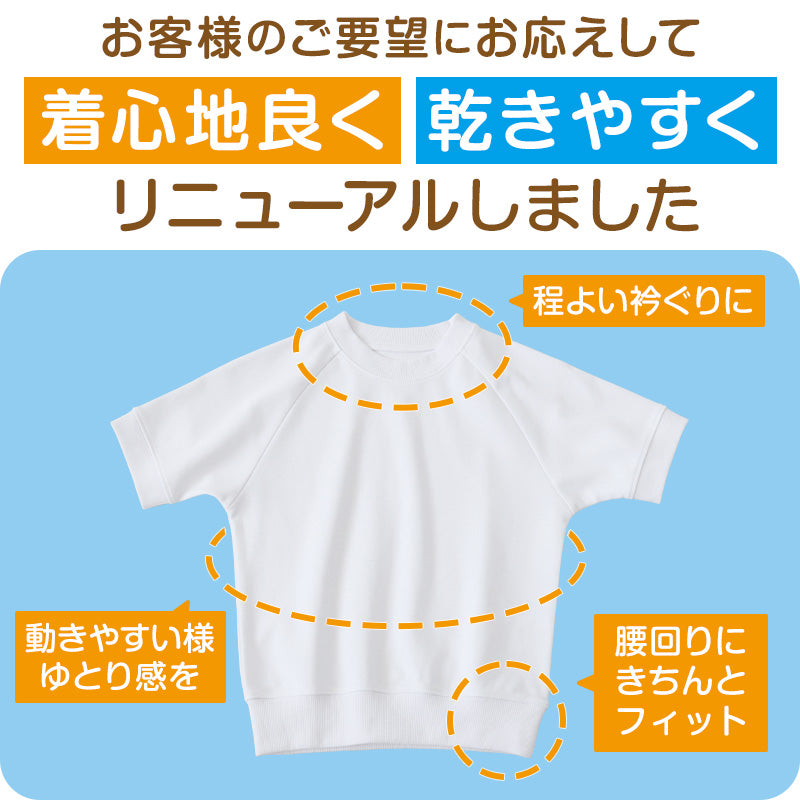 体操服 半袖 3枚セット S~3L (半そで 体操着 大きいサイズ ゆったり 半袖体操服 小学校 小学生 中学 男子 女子 スクール 子供 子ども キッズ 高校 運動 スポーツ) (送料無料)