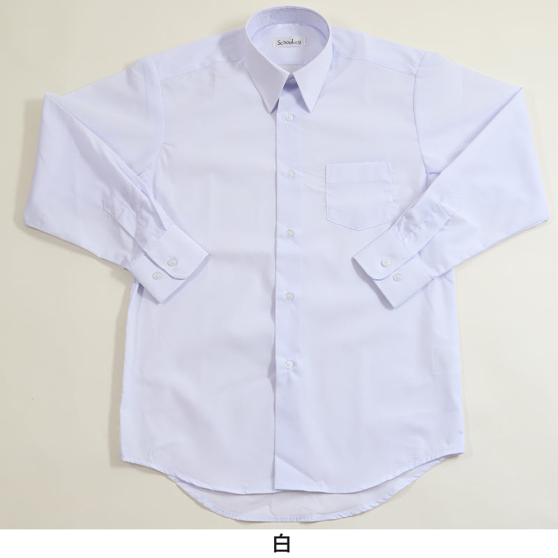 スクールシャツ 長袖 男子 カッターシャツ 3枚セット 110cmA~180cmB B体 学生服 ワイシャツ 中学生 高校生 男の子 制服 シャツ 形態安定 Yシャツ (送料無料)