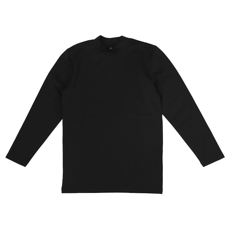 キッズ 野球 インナー ジュニア スポーツインナー ハイネック 長袖 シャツ 吸水速乾 UVカット 120 130 140 150 160 170cm 伸縮 アンダーシャツ 子供 男女兼用 白 黒 練習用 ベースボール サッカー 体育 速乾 夏用 (在庫限り)