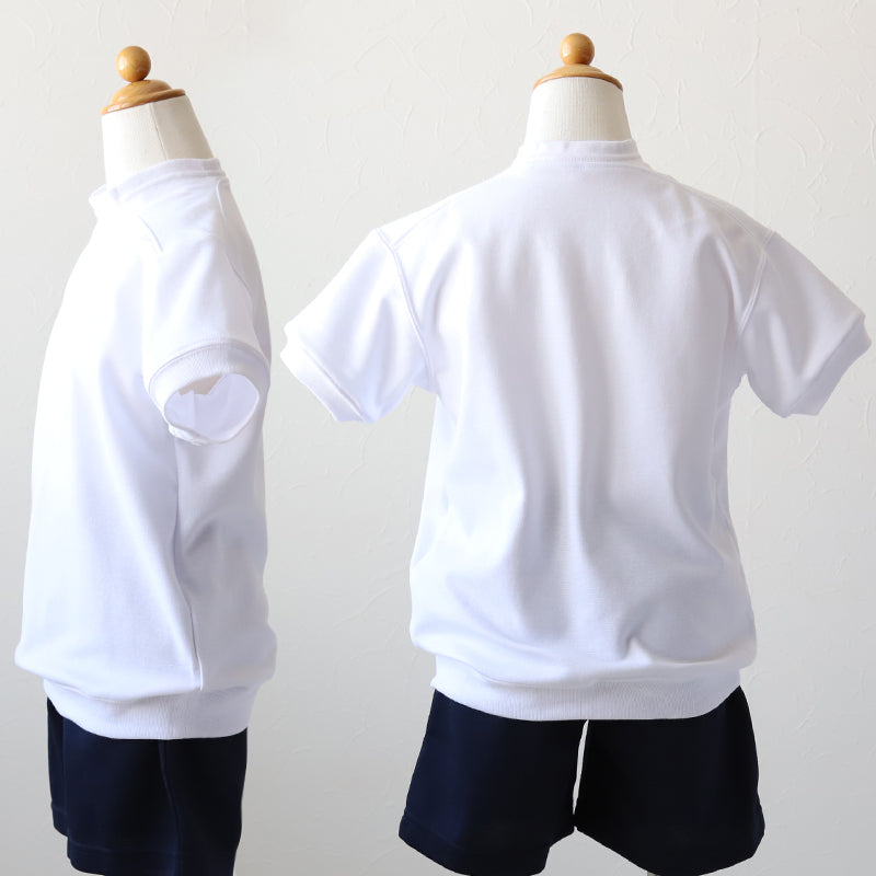体操服 半袖 ドライ ヨーク 体操着 小学生 小学校 110~160cm V型体操服 白 小学校 女の子 男の子 速乾 夏 薄手 子供 半そで キッズ