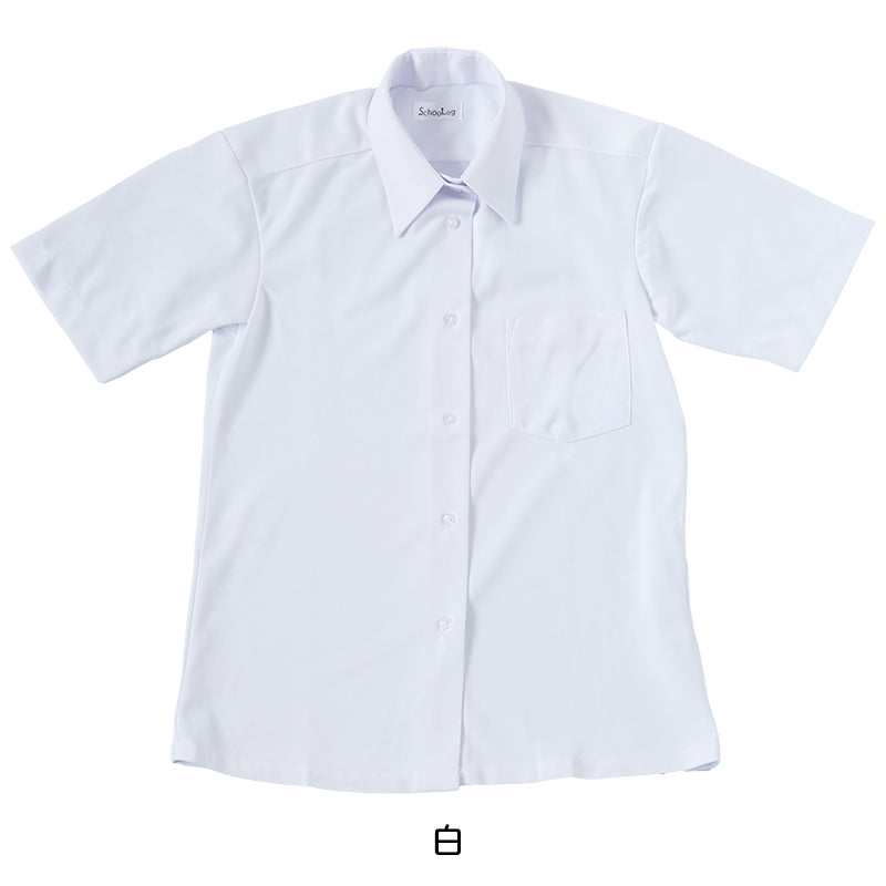 ストレッチ スクールシャツ 女子 半袖 ノーアイロン 中学生 高校生 制服 ワイシャツ SS(A体)~3L(B体) カッターシャツ 140 150 160 170 yシャツ ニットシャツ レディース 学生 ノンアイロン B体 学生服 女の子