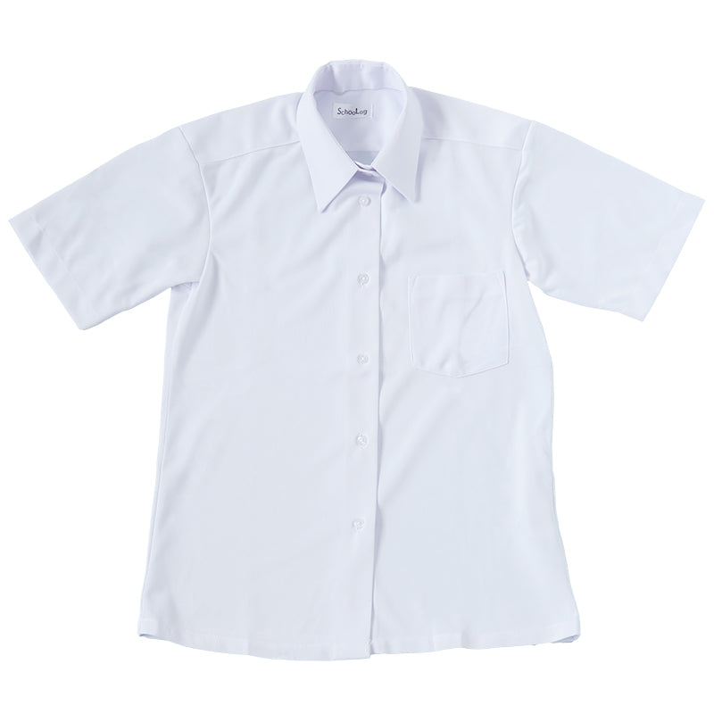 ストレッチ スクールシャツ 女子 半袖 ノーアイロン 中学生 高校生 制服 ワイシャツ SS(A体)~3L(B体) カッターシャツ 140 150 160 170 yシャツ ニットシャツ レディース 学生 ノンアイロン B体 学生服 女の子