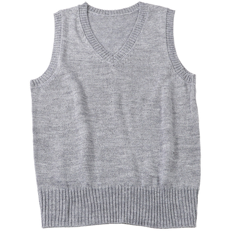 スクールベスト 女子 スクール ベスト 制服 ニット 秋 冬 Vネック S~3L (通学 学生 女子高生 高校生 中学生 ウール混 洗える シンプル 無地 大きいサイズ S M L LL 3L)