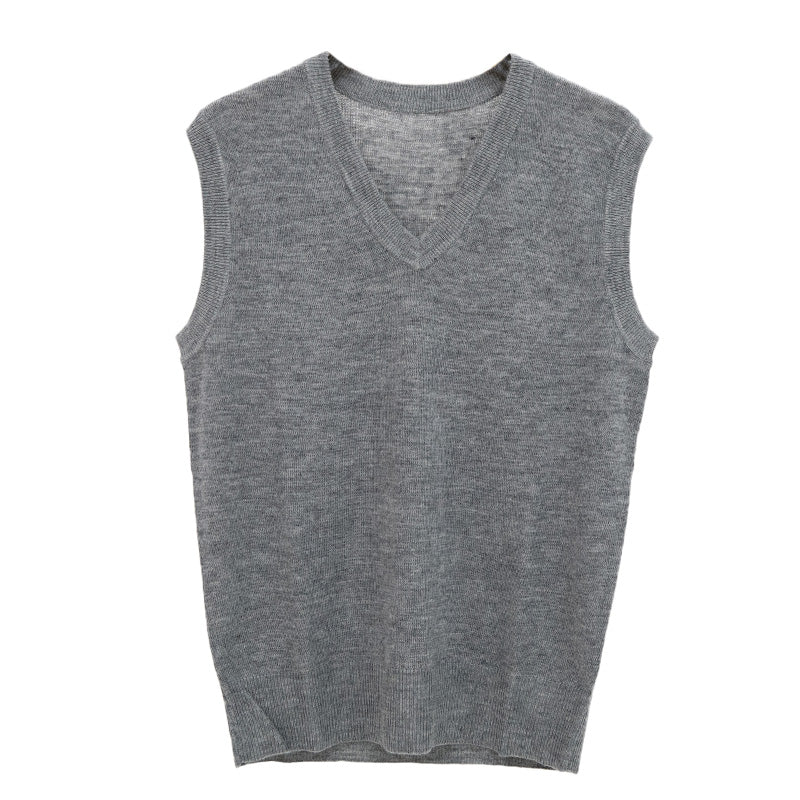 ベスト 男子 スクールベスト Vネック S~3L 洗える 制服 ニットベスト スクール ウール シンプル 無地 グレー 黒 紺 高校生 中学生 大きいサイズ ジレ チョッキ S M L LL 3L