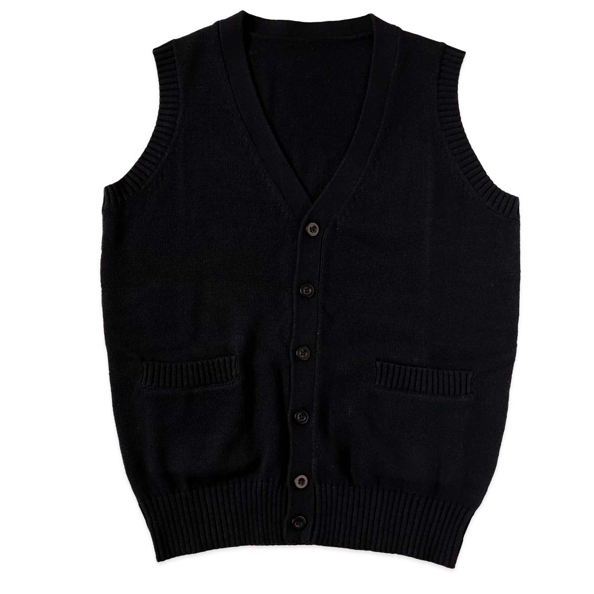 スクールベスト 女子 綿100% 制服 ニットベスト 前開き ベスト ニット S~3L 高校生 中学生 学生 レディース ポケット 洗える シンプル 無地 ホワイト オールシーズン 大きいサイズ チョッキ S M L LL 3L 前あき